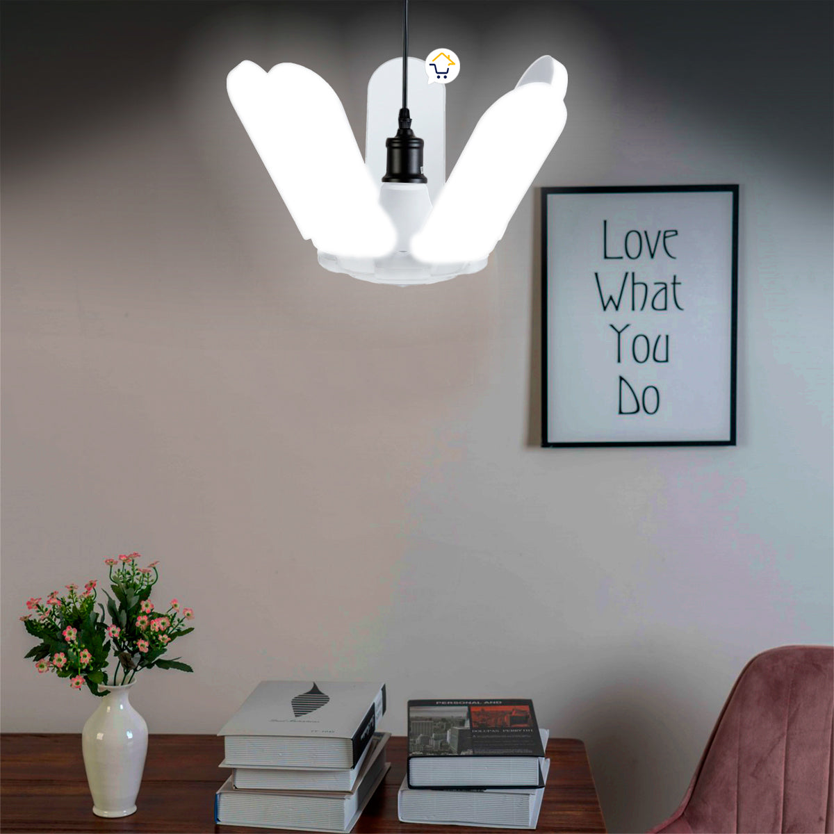 Bombillo Lámpara Led Plegable 5 Aspas Eco Amigable Lx059