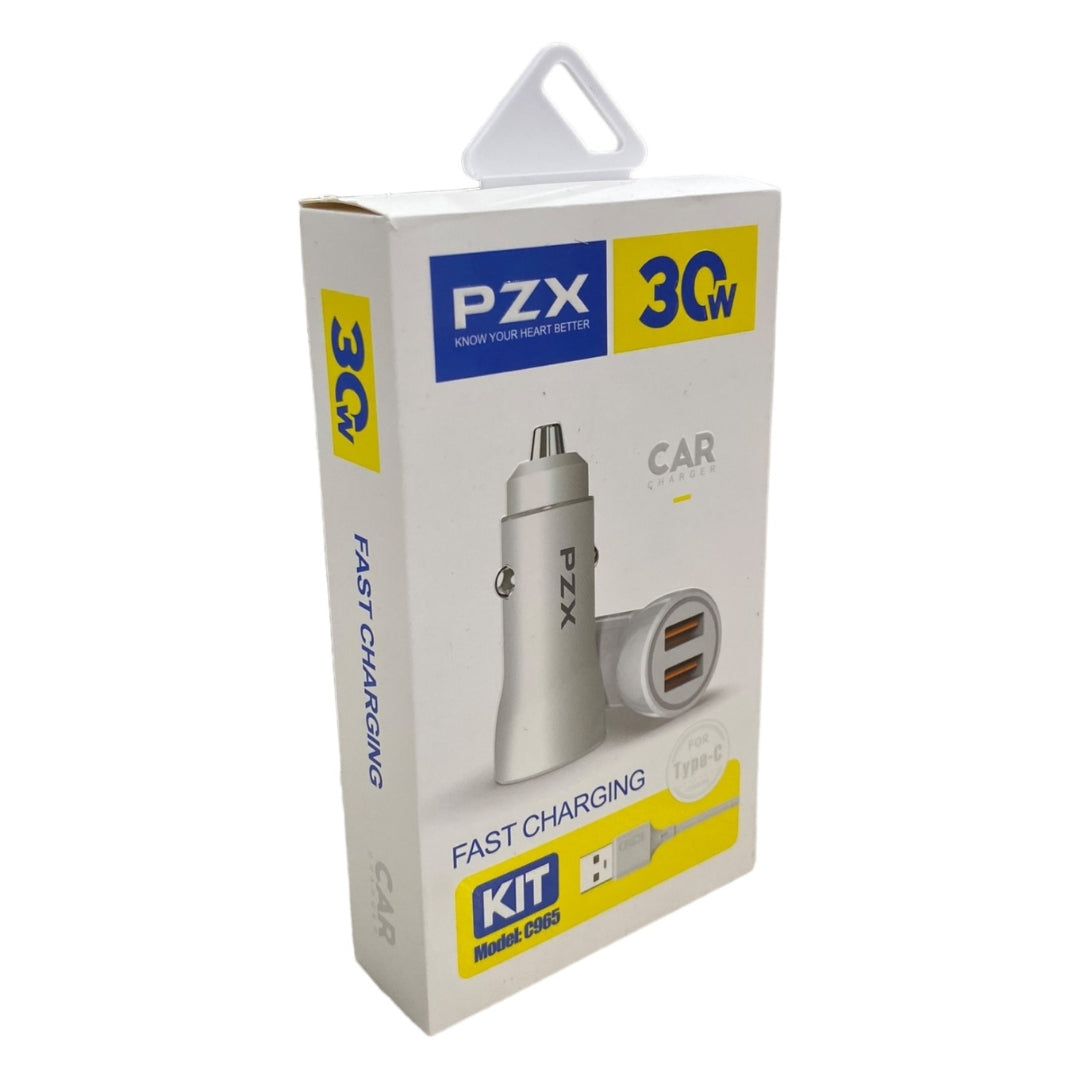 Cargador De Celular Para Carro Marca PZX C965 TYPE-C