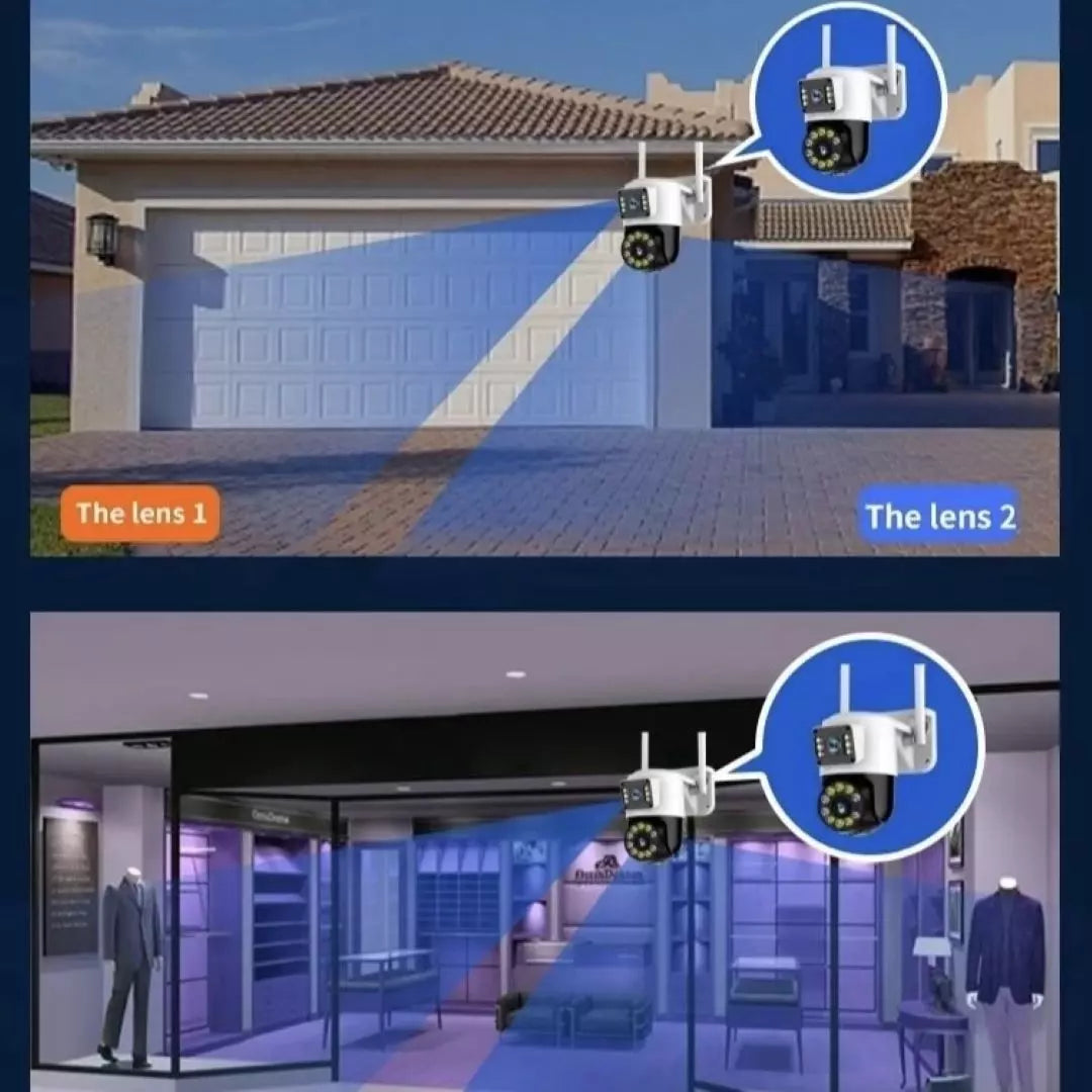 Camara De Seguridad Doble Lente Wifi TC193-ED2D5-XC