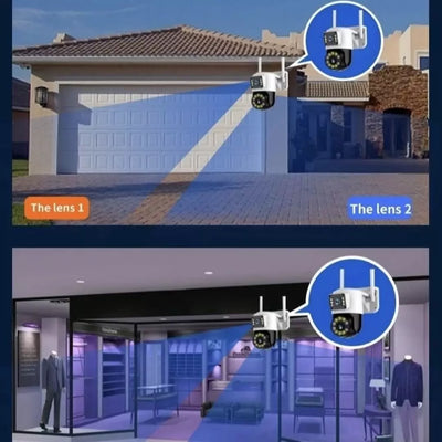 Camara De Seguridad Doble Lente Wifi TC193-ED2D5-XC