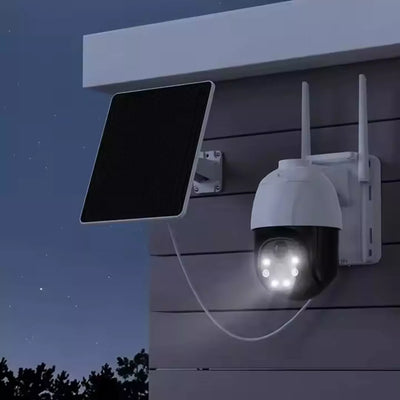 Cámara De Seguridad Uso Exterior Con Sirena Y Panel Solar 4G YT01+ Memoria Micro SD de 32GB de regalo