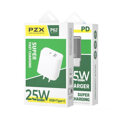 Cargador Para Celular QC 5.0 25W PZX P62 C-C