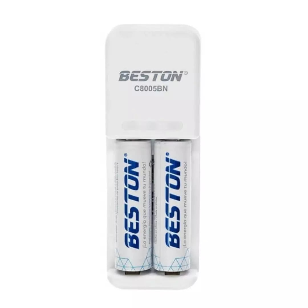 Cargador Beston Para Pilas 2 Puestos BST-C8005BN 9V