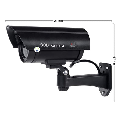 Cámara Seguridad Dummy (Falsa) Tipo Bala Simulación Cámara Real Luz LED RF HJ-8