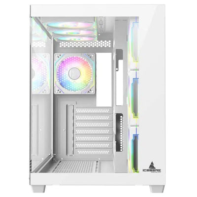 Chasis Iceberg Crystal Edge Tipo Pecera 7 Fan ARGB