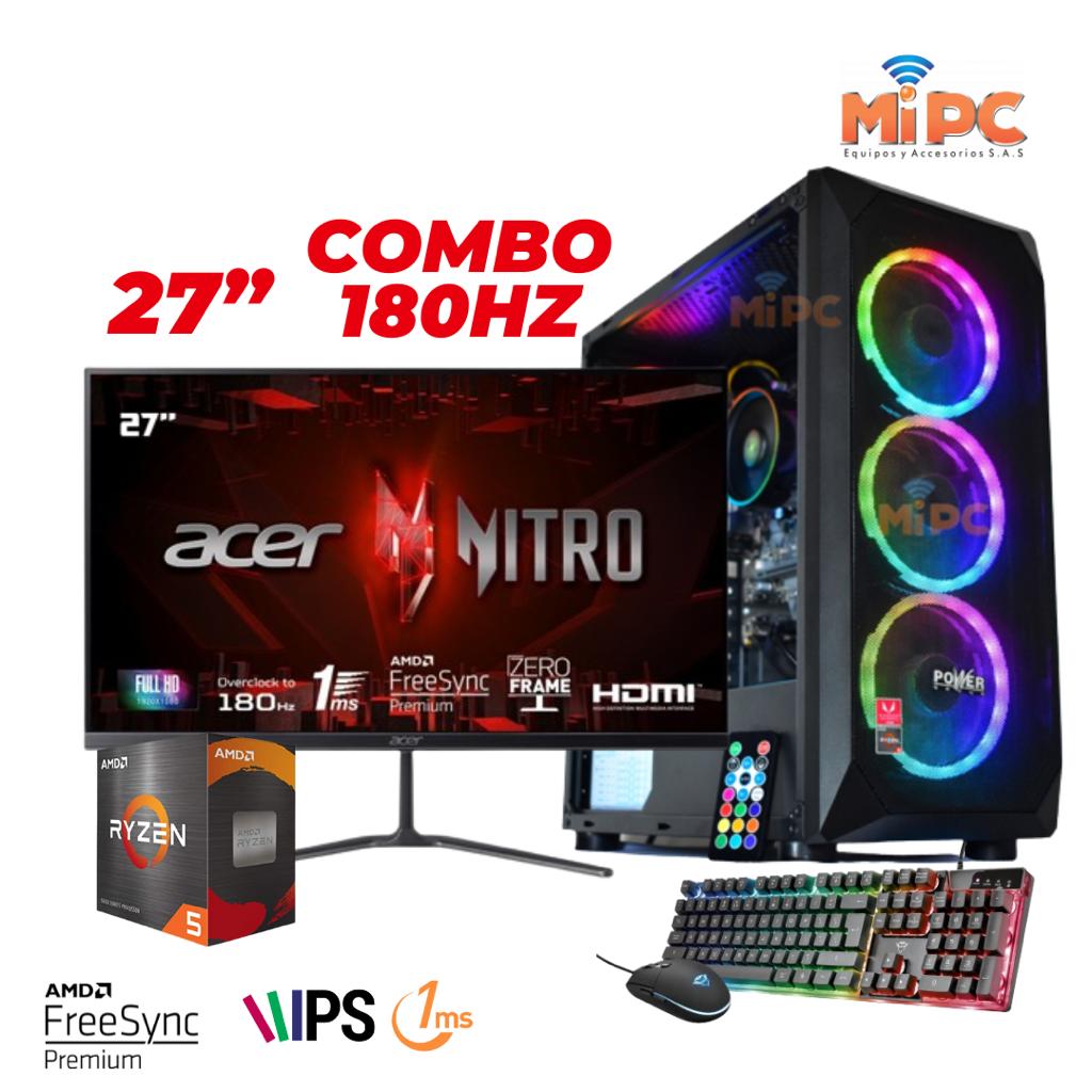 Computador Ryzen 7 5700G / Monitor Gamer de 27" 180 Hz