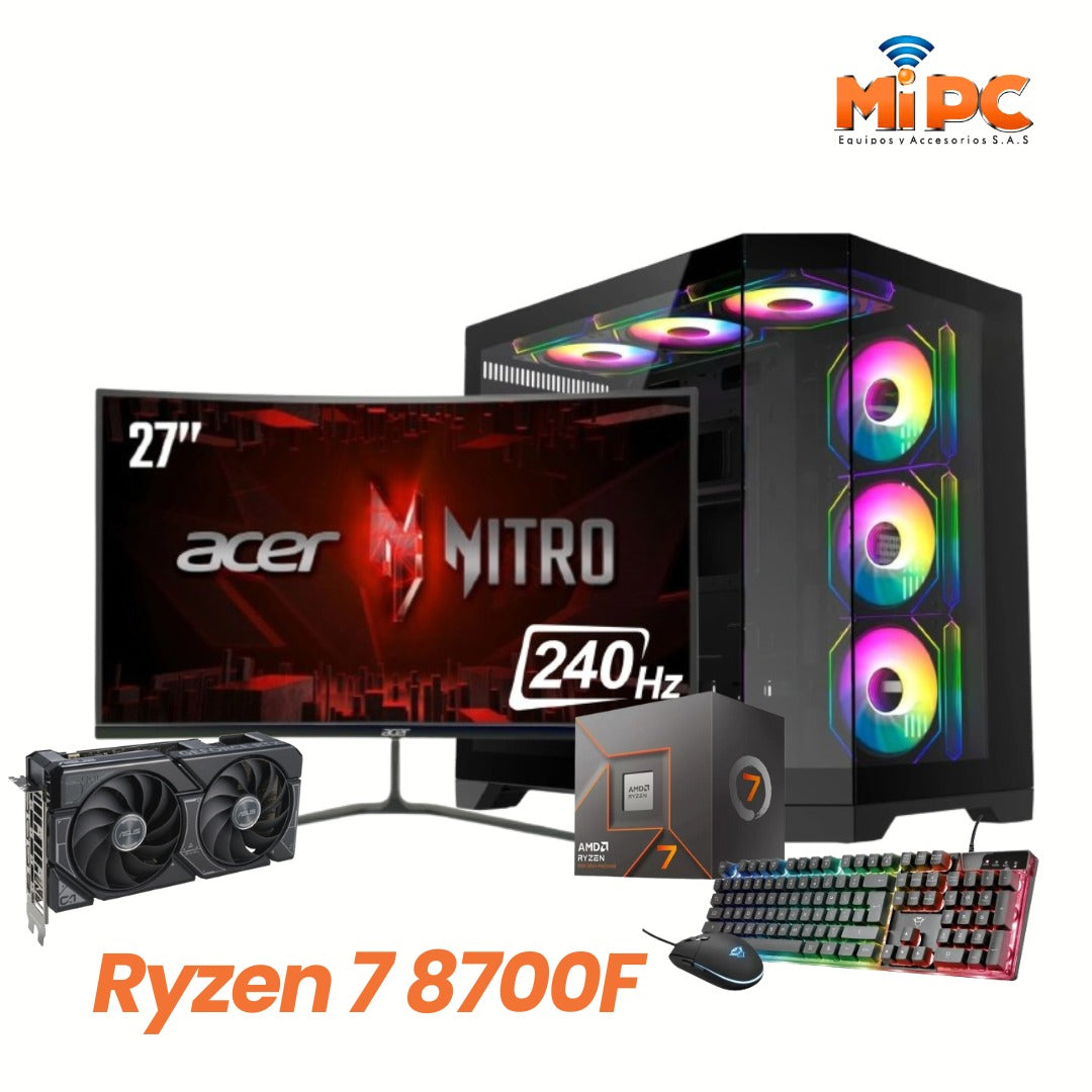 🚀 NVIDIA RTX 5060 GDDR7 + AMD Ryzen 7 8700F: PC Gamer Armada 2025 al Mejor Precio