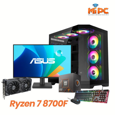 Computador Ryzen 7 8700F / Tarjeta de Video RTX 4060 Ti