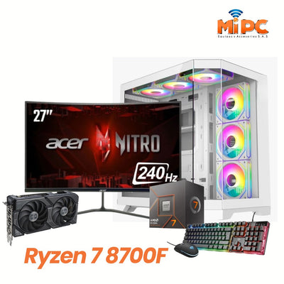 Computador Ryzen 7 8700F / Tarjeta de Video RTX 4060 Ti