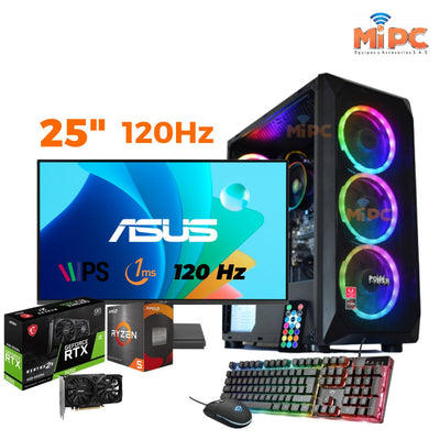 🎮💥 OFERTA ESPECIAL: PC Gamer Ryzen 5 5600GT + Tarjeta de Video RTX 3050 + Monitor ASUS 120Hz ¡Todo Incluido 🔥Mejor Precio!