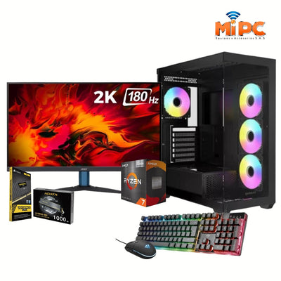 Computador Gamer Ryzen 7 5700G / Monitor 27" 2K