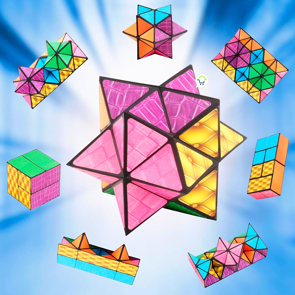 Cubo Rubik Mágico 3D Infinito Anti estrés Cambia De Forma EQY939