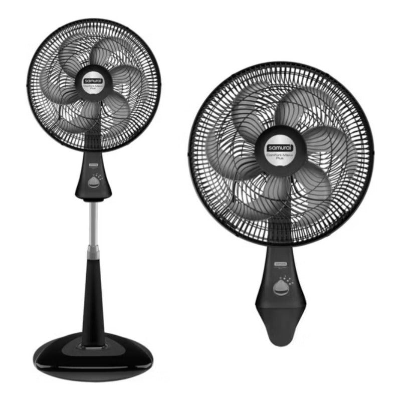 Ventilador Samurai 2 En 1 Comfort Maxx 18 Pulgadas Negro Can