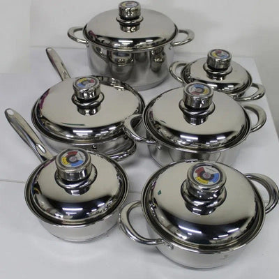 Bateria De Ollas Acero Quirurgico Hoffman Germany 12 Piezas