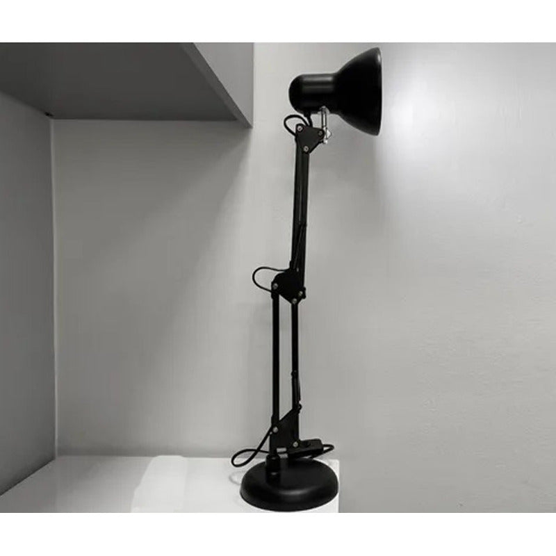 Lampara De Mesa Escritorio Brazo Flexible Metalica Ajustable