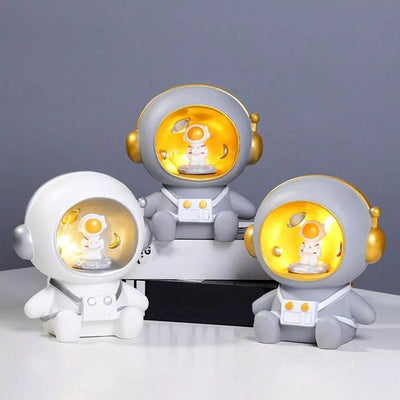 Estilo Moderno Luz De Noche Hucha Spaceman Craft Estatua