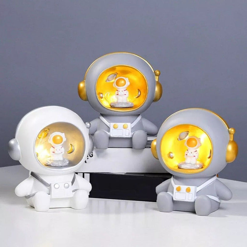 Estilo Moderno Luz De Noche Hucha Spaceman Craft Estatua