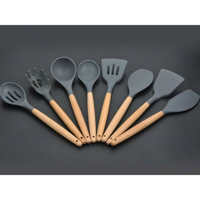 Set 12 Utensilios De Cocina Silicona Resistente Calor