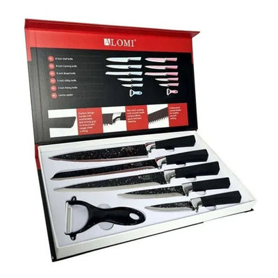 Juego Cuchillos X6 Piezas Con Pelador Edición