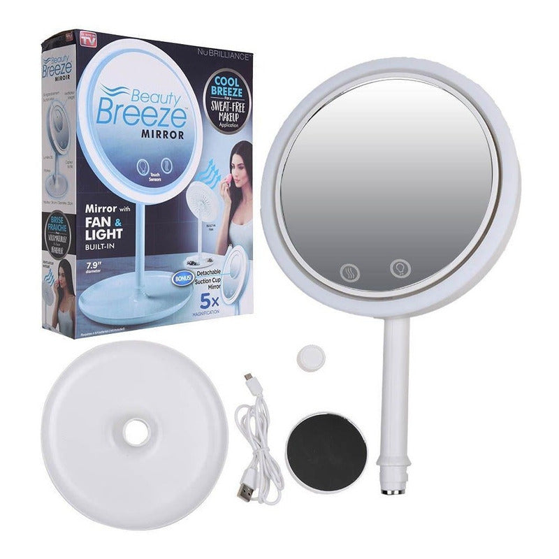 Espejo De Ventilador Led 3 En 1 C - Unidad a $59990