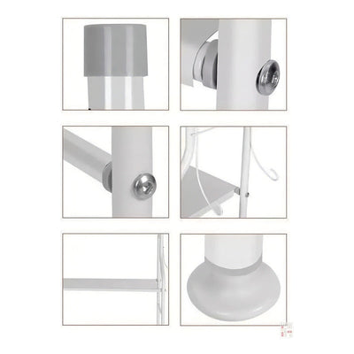 Organizador De Baño Estantería Mueble Ahorrador De Espacio 3 Color Blanco