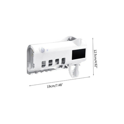 Porta Cepillo Dispensador De Crema Dental Con Esterilizador