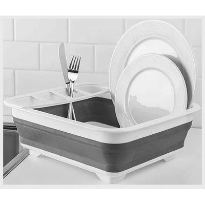 Escurridor De Platos Plegable De Plástico Practico Portatil