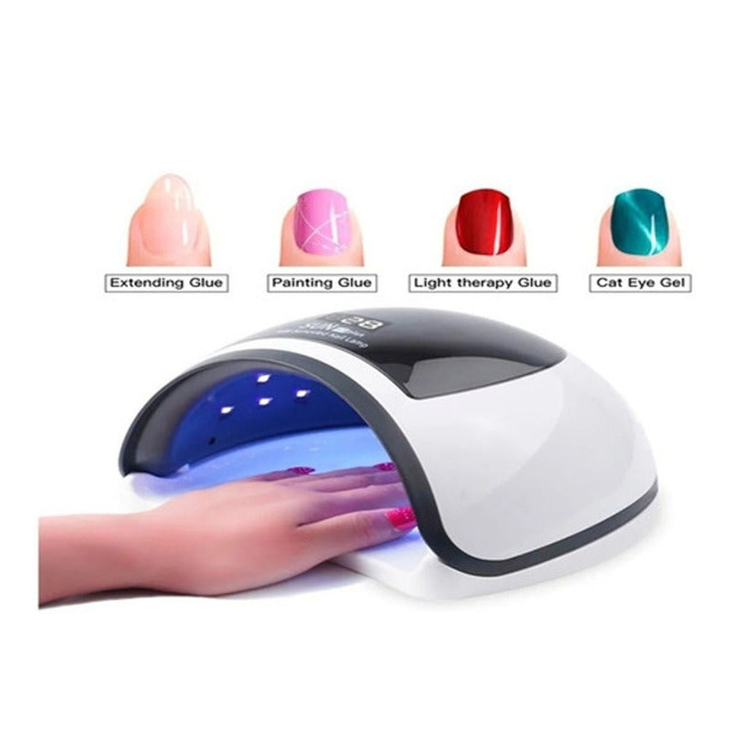 Lampara Uñas Uv Led 96w Profesional Sensor Y Temporizador
