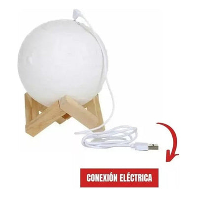 Humificador Difusor Aroma Lámpara Luna Luces Led Eléctrico