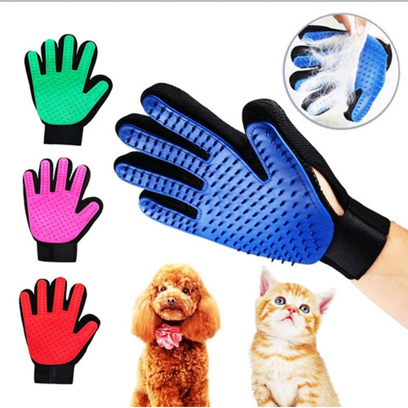 Guante Quita Pelo Cepillo Para Peinar Perros Gatos Silicona