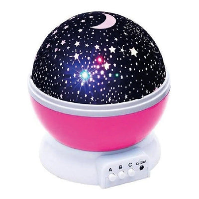 Lampara Y Proyector Giratorio De Luna Y Estrellas