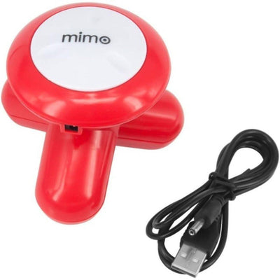 Mini Masajeador Eléctrico Azul Mimo Para Cuerpo, Cuello Y Espalda