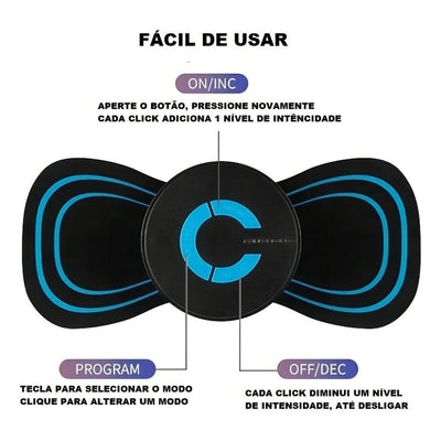 Mini Masajeador De Piernas Lumbares Con Electroterapia Cervical Abdomem
