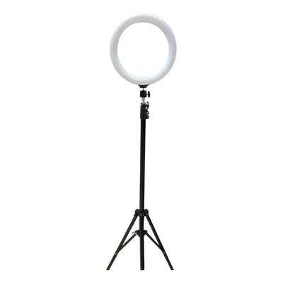 Diaz Home Dxltripled210 Aro De Luz 26 Cm Con Trípode Profesional 2 Metros De Altura Color De La Estructura Negro 220v