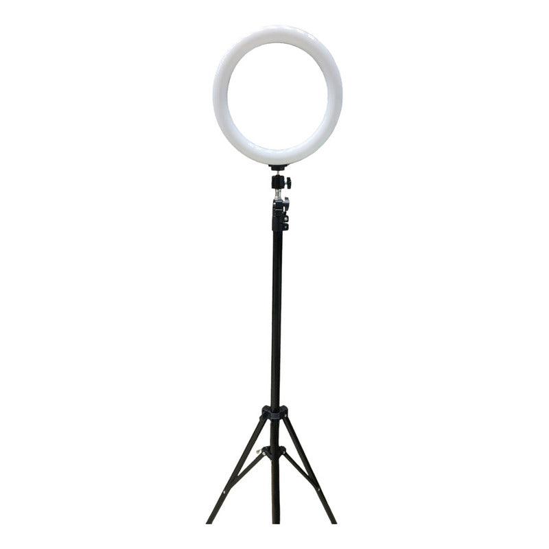 Diaz Home Dxltripled210 Aro De Luz 26 Cm Con Trípode Profesional 2 Metros De Altura Color De La Estructura Negro 220v