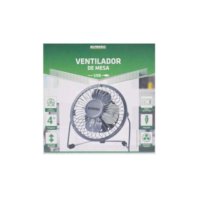 Ventilador De Mesa Alfacell Mini Ls-904 Con 4 Aspas, 15 cm D