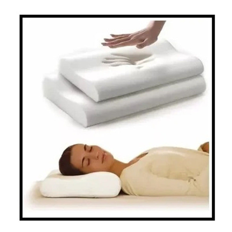 2 Almohadas Memory Pillow Ortopédicas Aloe Vera