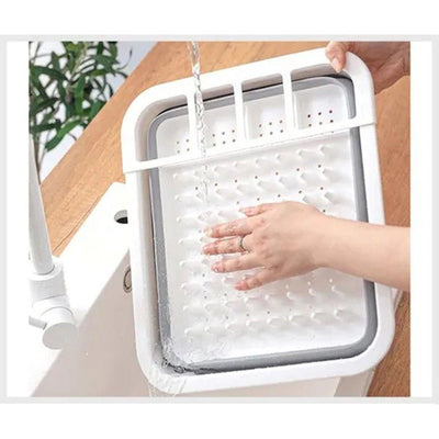 Escurridor De Platos Plegable De Plástico Practico Portatil
