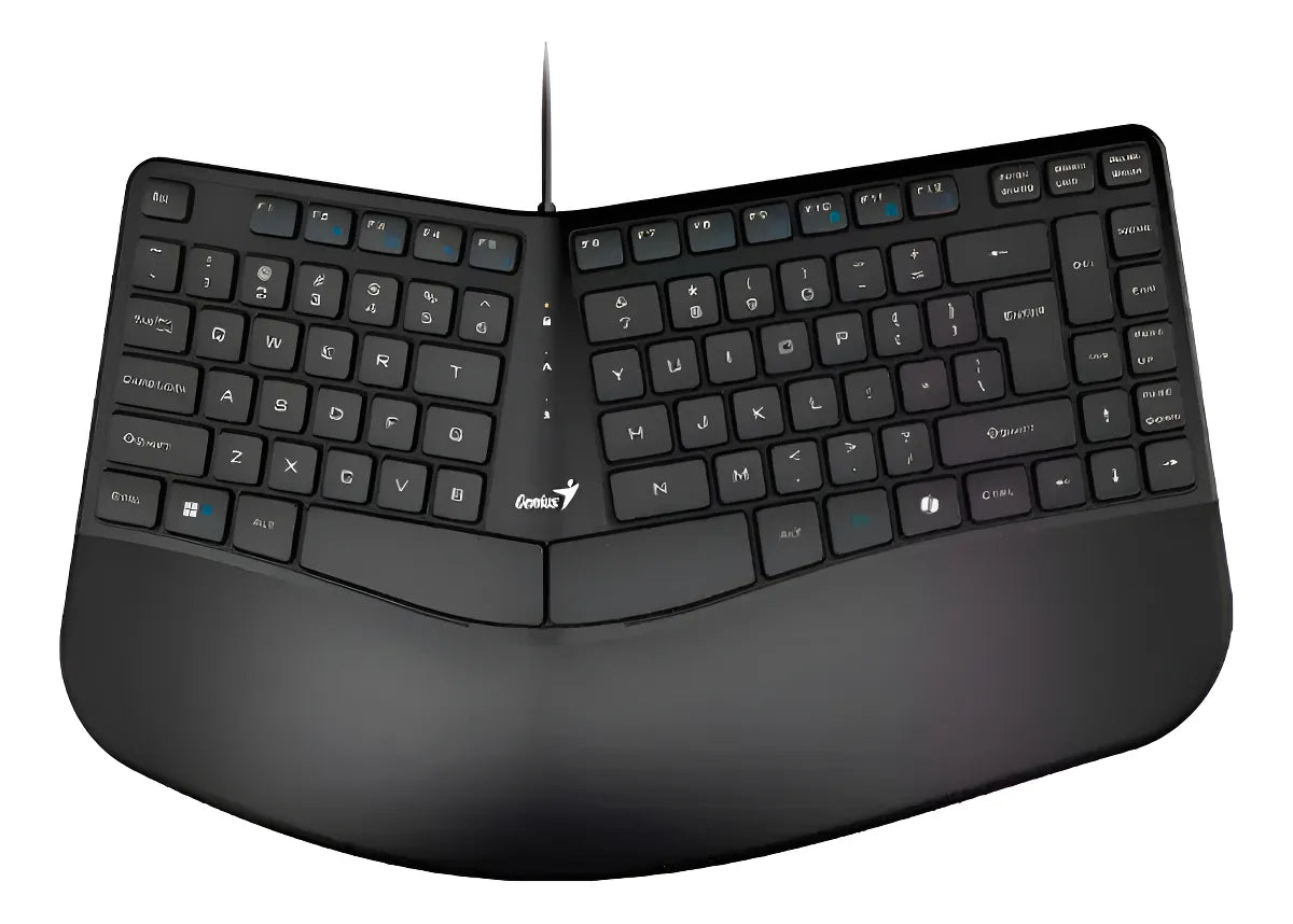Teclado Genius Ergo Kb-700 Teclado Negro Idioma Español Latinoamérica