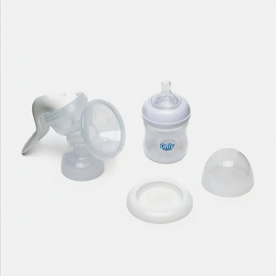 Extractor De Leche Manual + Pezoneras Par Con Cajita