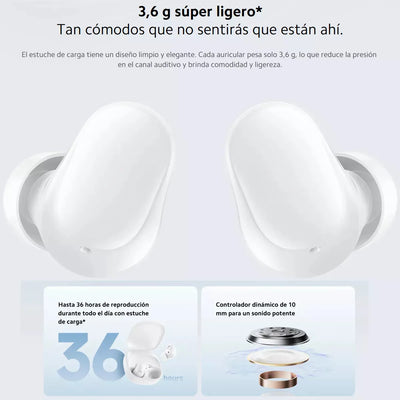 Xiaomi Redmi Buds 6 Play Audifonos Táctil Manos Libres Blanc Blanco