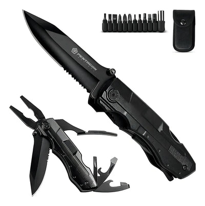 Cuchillo Tactico Navaja Multiherramienta Pentagon Camping