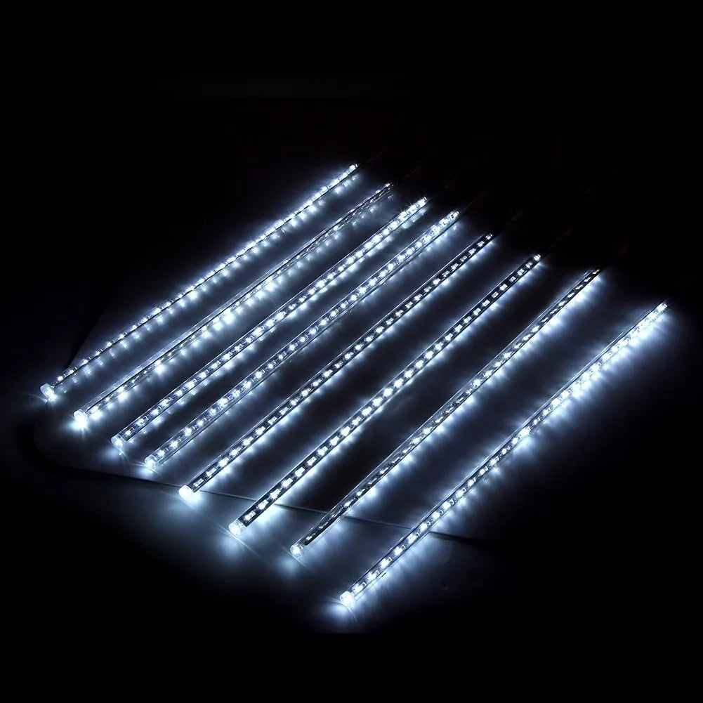 Extensión 8 Tubos Lhcer 30cm Con 24 Luces Navideñas Led