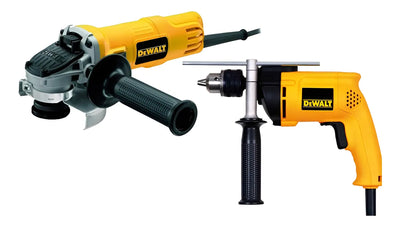 Combo Taladro Dewalt 1/2 + Pulidora Dewalt - Dwd024-b3aa Color Amarillo