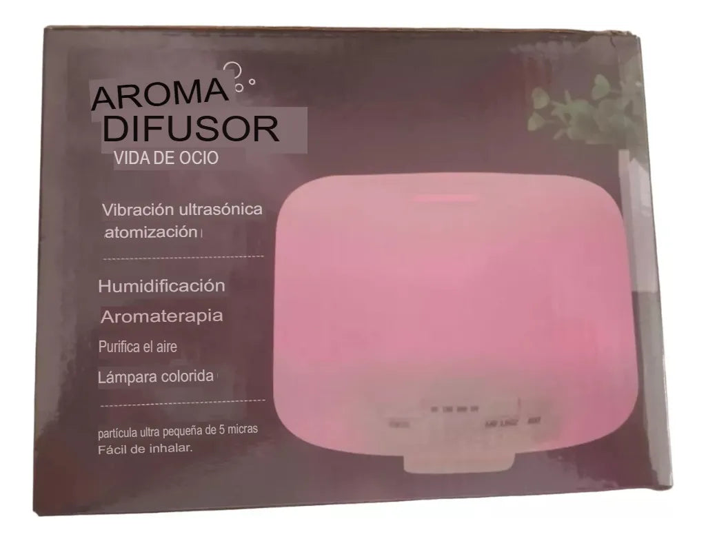 Set Humidificador Vaporizador Esencia Aromatizador Olor Led Diseño 1