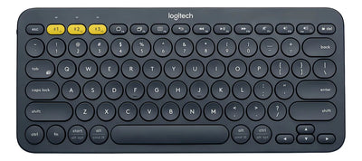 Logitech K380, Teclado Multi-dispositivo Bluetooth Color del teclado Grafito Idioma Español