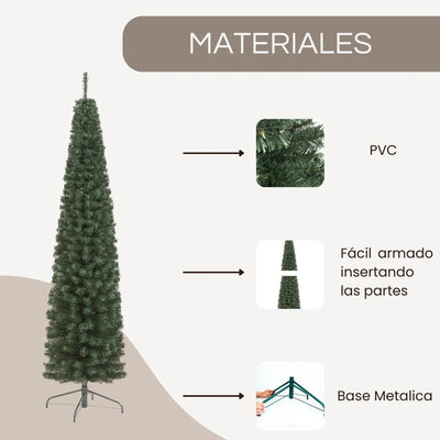 Pino Navideño Vermont 2.00m Para Decoración Muñecos Luces Verde