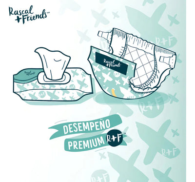 Set de Pañitos Humedos Rascals 720 Unidades - 9 Paquetes