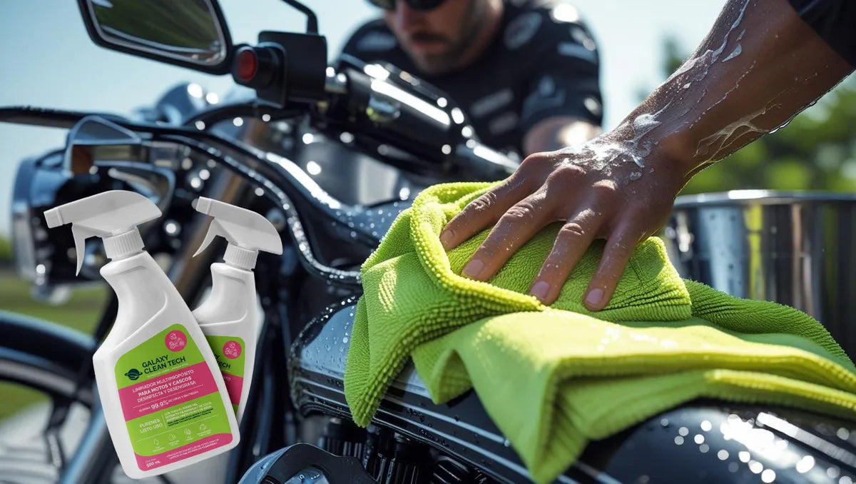Lavado En Seco Moto Y Casco Ecológico Biodegradable Galaxy