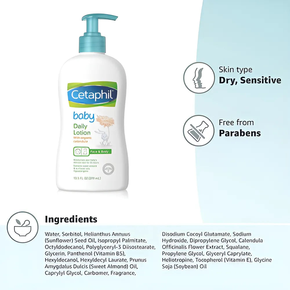 Cetaphil Baby Daily Lotion Crema Humectante Para Bebe 399ml
